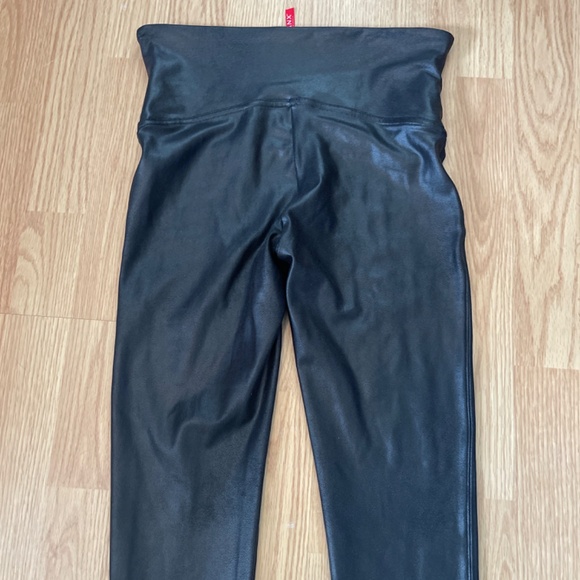 SPANX Faux Leather Full Length High Waist Leggings Size Large - Picture 11 of 11